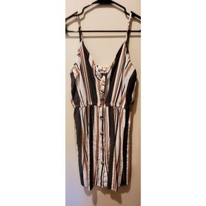 Tie front tank top dress dress